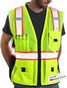 Class 2 safety vest.